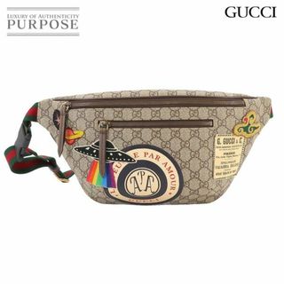 グッチ(Gucci)のグッチ GUCCI クーリエ GGスプリーム ベルト バッグ ボディ ウエスト ポーチ レザー ベージュ ブラウン 529711 ゴールド 金具 VLP 90235709(ボディーバッグ)