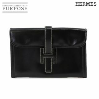 エルメス(Hermes)の未使用 展示品 エルメス HERMES ジジェ PM クラッチ バッグ ボックスカーフ ブラック 〇V刻印 VLP 90235887(クラッチバッグ)