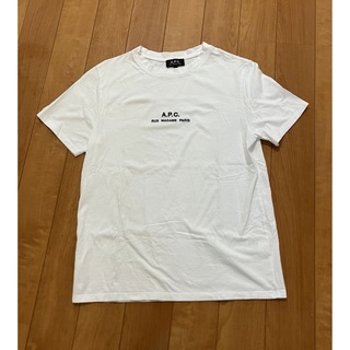 A.P.C アーペーセー　刺繍ロゴ半袖Tシャツ　S