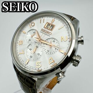 セイコー(SEIKO)のセイコー SEIKO クロノグラフ クオーツ メンズ 腕時計 ビックデイト(腕時計(アナログ))