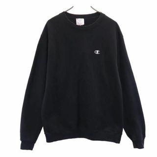 チャンピオン(Champion)のチャンピオン 長袖 トレーナー XL ブラック系 Champion 裏起毛 スウェット メンズ(スウェット)