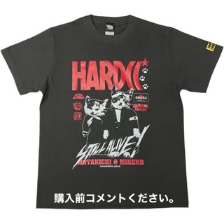 ハードコアチョコレート(HARDCORE CHOCOLATE)のなめ猫 Tシャツ ハードコアチョコレート NAMENNAYO 又吉とミケ子 スミ(Tシャツ/カットソー(半袖/袖なし))