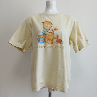 ディズニー(Disney)のDisney くまのプーさん ケープコッドプー　プリントTシャツ　M(Tシャツ(半袖/袖なし))