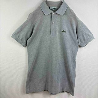 ラコステ(LACOSTE)のラコステ　LACOSTE ポロシャツ　古着　ビンテージ　グレー　3(ポロシャツ)