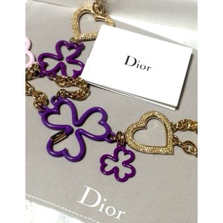 クリスチャンディオール(Christian Dior)のChristianDiorクリスチャンディオール モチーフネックレス ゴールド(ネックレス)