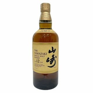 サントリー(サントリー)のSUNTORY サントリー 山崎 12年 シングルモルト 700ml 43％ 国産ウイスキー ホログラムシール【未開栓】12406K107(ウイスキー)