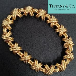 Tiffany & Co. - (Y060603) Tiffany シグネチャー クロス ブレスレット 750