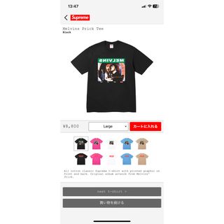 シュプリーム(Supreme)のsupreme tシャツ(Tシャツ/カットソー(半袖/袖なし))