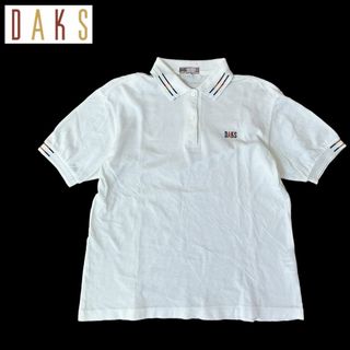 ダックス(DAKS)の【DAKS】半袖ポロシャツ/ロゴ入り/M/GOLF★ダックス(ポロシャツ)