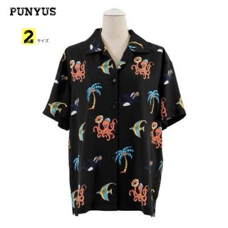 プニュズ(PUNYUS)の【美品♡】PUNYUS  シーフレンズ　開襟シャツ　アロハシャツ(シャツ/ブラウス(半袖/袖なし))