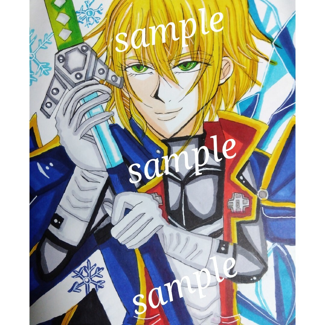 手描きイラスト✨✨【イラストオーダー 色紙 ケント紙】の通販 手描きイラスト✨✨【イラストオーダー 色紙 ケント紙】の通販