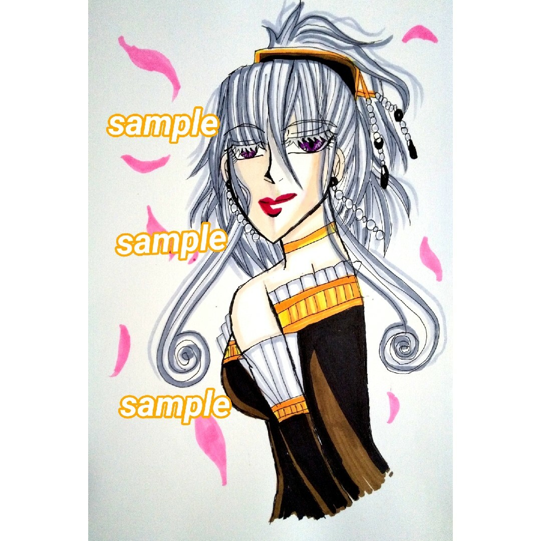 手描きイラスト✨✨【イラストオーダー 色紙 ケント紙】の通販 手描きイラスト✨✨【イラストオーダー 色紙 ケント紙】の通販