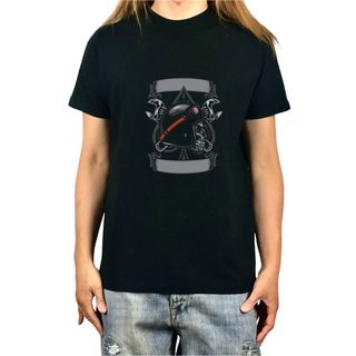 未使用 新品 バイカー 工具 スペード ヘルメット ドクロ エンブレム Tシャツ(Tシャツ/カットソー(半袖/袖なし))