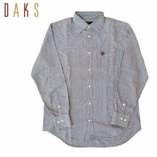 ダックス(DAKS)の【DAKS】長袖チェック柄シャツ/L★ダックス(シャツ)