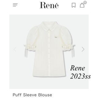 ルネ(René)のRene♡ 2023年 完売品 パフスリーブブラウス(シャツ/ブラウス(半袖/袖なし))