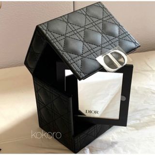 ディオール(Dior)のディオール ポーチケース ボックス ブラック カナージュ ノベルティ 限定 pu(ポーチ)