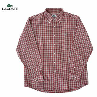 LACOSTE - 【LACOSTE】長袖チェック柄シャツ/サイズ5★ラコステ