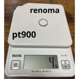 レノマ(RENOMA)のプラチナ900 pt900  renoma レノマ 4g  リング　14号(リング(指輪))