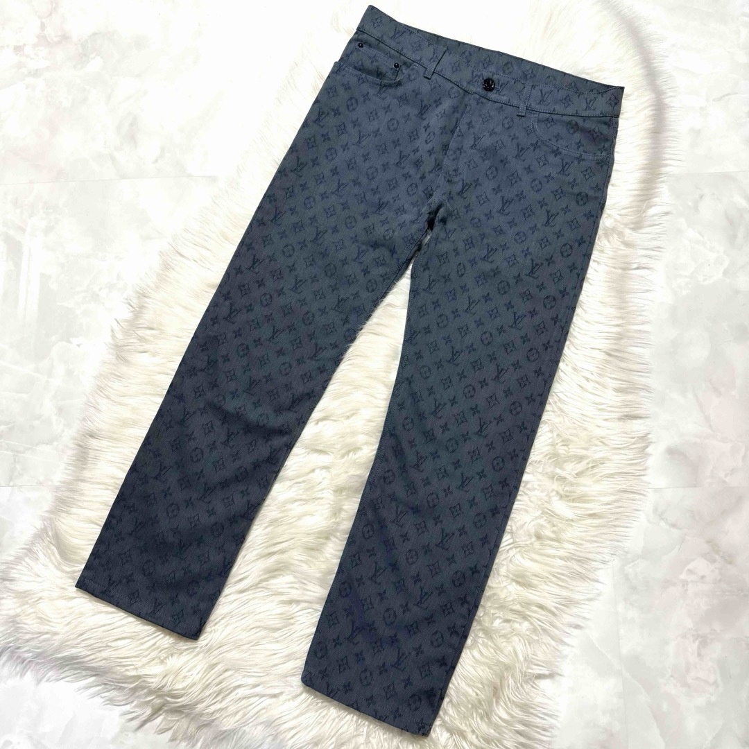 LOUIS VUITTON - 本物 極美品 ルイヴィトン 総モノグラム デニム LOUIS VUITTON - 本物 極美品 ルイヴィトン 総モノグラム デニム