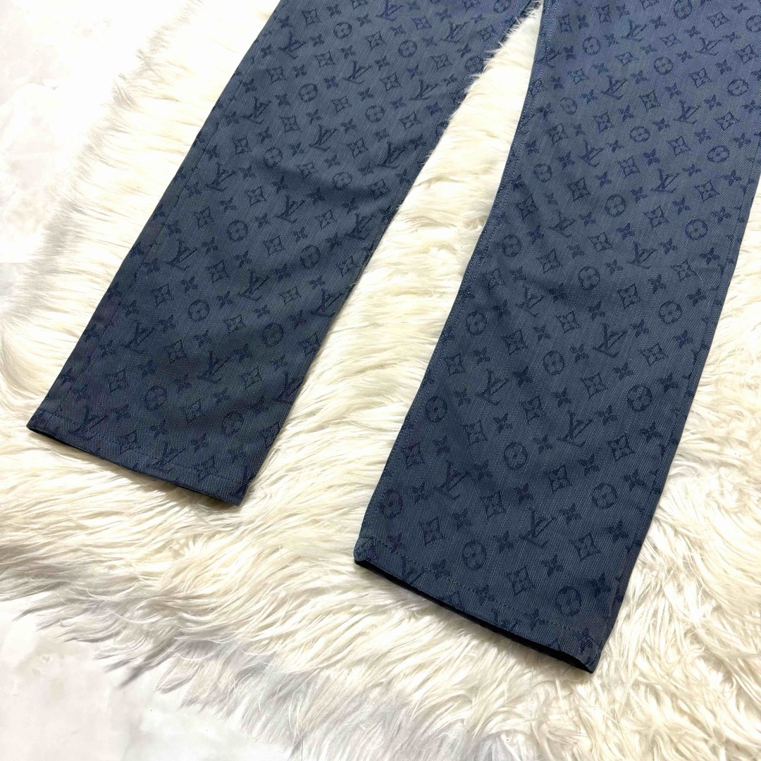 LOUIS VUITTON - 本物 極美品 ルイヴィトン 総モノグラム デニム LOUIS VUITTON - 本物 極美品 ルイヴィトン 総モノグラム デニム