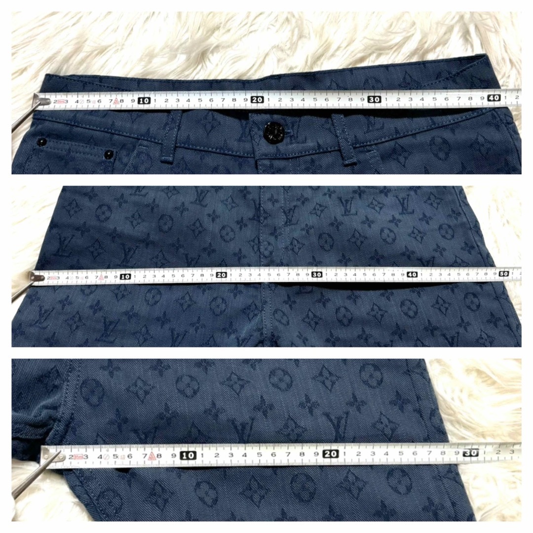 LOUIS VUITTON - 本物 極美品 ルイヴィトン 総モノグラム デニム LOUIS VUITTON - 本物 極美品 ルイヴィトン 総モノグラム デニム