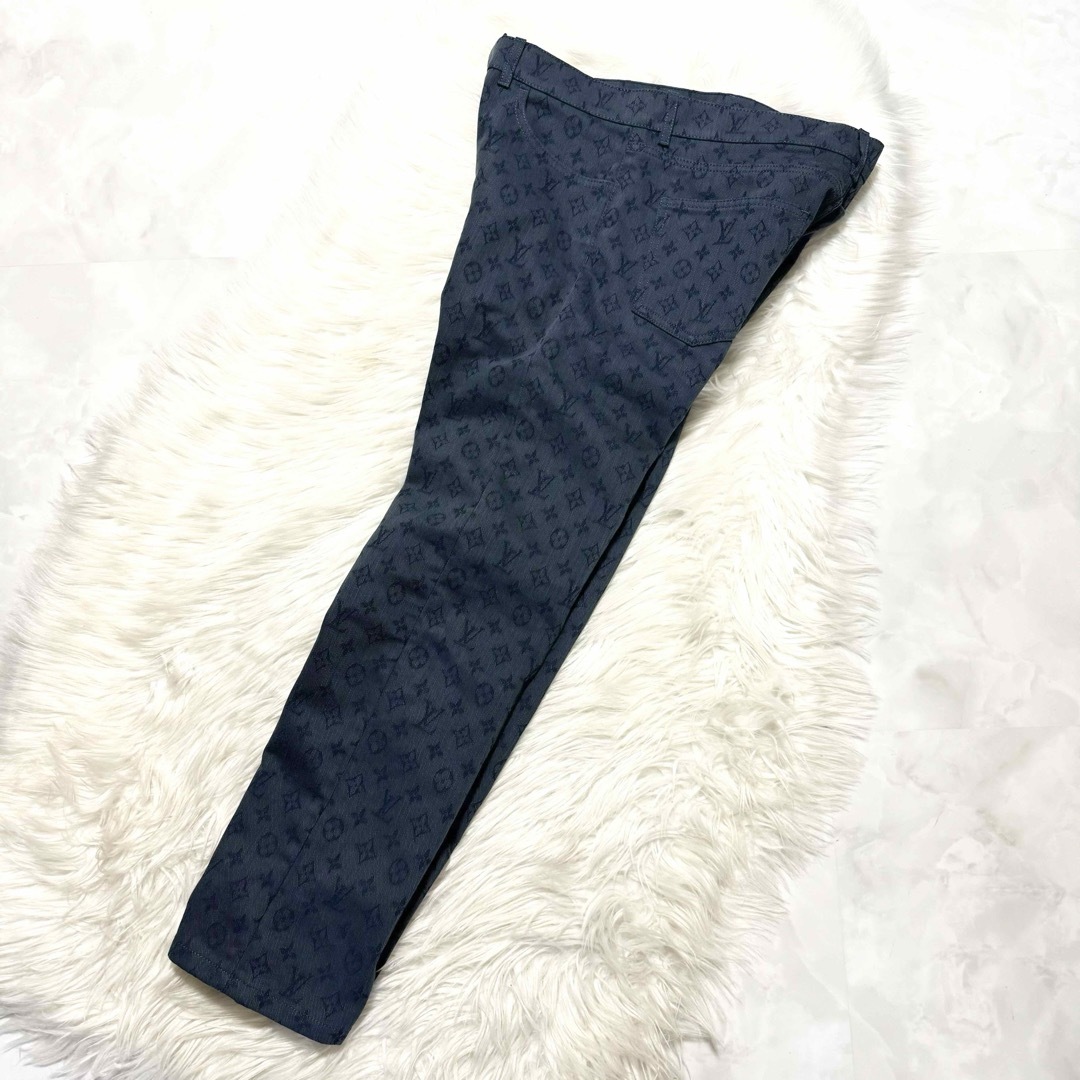 LOUIS VUITTON - 本物 極美品 ルイヴィトン 総モノグラム デニム LOUIS VUITTON - 本物 極美品 ルイヴィトン 総モノグラム デニム