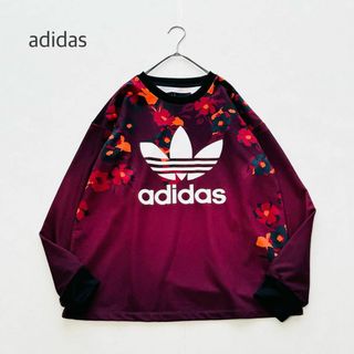 アディダス(adidas)のadidas ⅹ HER STUDIO LONDON スウェット パーカー 花柄(トレーナー/スウェット)