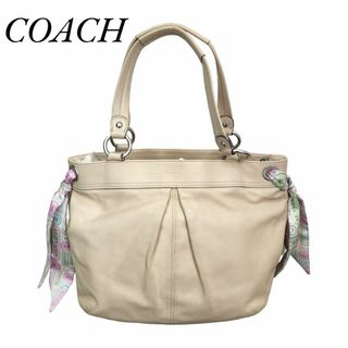 コーチ(COACH)のCOACH　コーチ　トートバッグ　カイラ　スカーフ　ベージュ　F13556(トートバッグ)