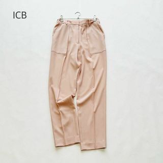 アイシービー(ICB)のICB アイシービー テーパードパンツ カジュアルパンツ センタープレス ピンク(カジュアルパンツ)