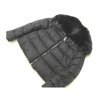 モンクレール(MONCLER)の2021秋冬 美品 MONCLER モンクレール エコファー ダウンジャケット レディース ◇ 0 ブラック MEABAN メアバン G20931A00138 ▼ オト000/6D(ダウンジャケット)