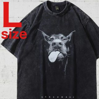 DOBERMAN　ドーベルマン　RAP TEE　半袖Tシャツ　ブラック　Lサイズ(Tシャツ/カットソー(半袖/袖なし))