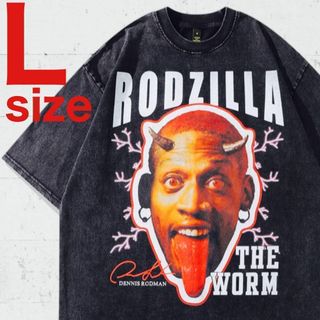 Dennis Rodman　ロッドマン　デビル　ラップ　Tシャツ　L　ブラック(Tシャツ/カットソー(半袖/袖なし))