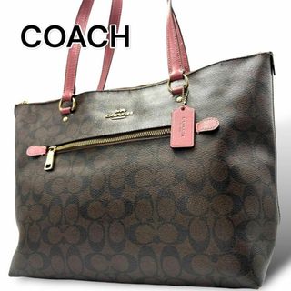 コーチ(COACH)のCOACH コーチ　ショルダーバッグ　トートバッグ　ブラウン　レザー　B008(トートバッグ)