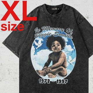 【激レア】Biggie　ビギー　ラップ　プリント　Tシャツ　ブラック　XLサイズ(Tシャツ/カットソー(半袖/袖なし))
