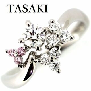 タサキ(TASAKI)の田崎真珠 TASAKI ダイヤモンド 0.50ct 天然ピンクダイヤ リング Pt900(リング(指輪))