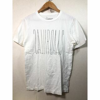 100670● SATURDAYS Tシャツ S ホワイト サタデーズ(Tシャツ/カットソー(半袖/袖なし))