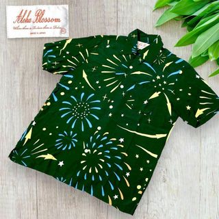 【レア】Aloha Blossom アロハブロッサム 花火 アロハシャツ 40(Tシャツ/カットソー(半袖/袖なし))