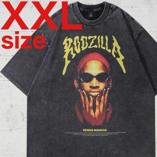 Rodman　デニスロッドマン　RODZILLA　Tシャツ　ブラック　XXL(Tシャツ/カットソー(半袖/袖なし))