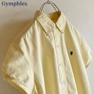 ジムフレックス(GYMPHLEX)のジムフレックス ロゴ刺繍 半袖 パフスリーブ オックスフォード BDシャツ 14(シャツ/ブラウス(半袖/袖なし))