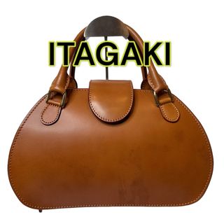 ITAGAKI いたがき 鞄 ハンドバッグ　ブラウン(ハンドバッグ)