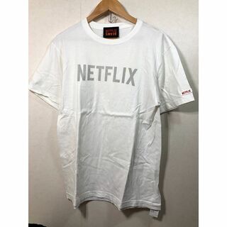 210670● NETFLIX BEAMS Tシャツ L ホワイト (Tシャツ/カットソー(半袖/袖なし))