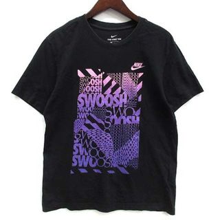 ナイキ(NIKE)のナイキ NIKE グラフィック スウォッシュロゴ Tシャツ 半袖 ブラック M(Tシャツ/カットソー(半袖/袖なし))