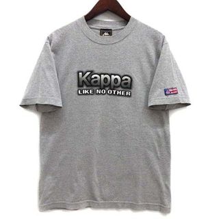 カッパ(Kappa)のカッパ kappa ロゴ Tシャツ カットソー 半袖 丸胴 グレー M USA製(Tシャツ/カットソー(半袖/袖なし))