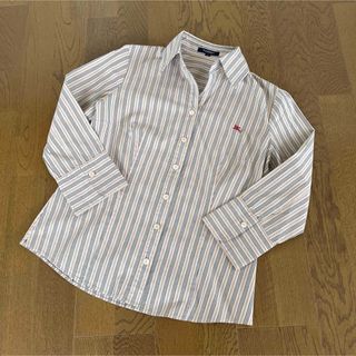 バーバリー(BURBERRY)の★バーバリー/Burberry★ストライプシャツ　ブラウス　40　七分(カットソー(長袖/七分))