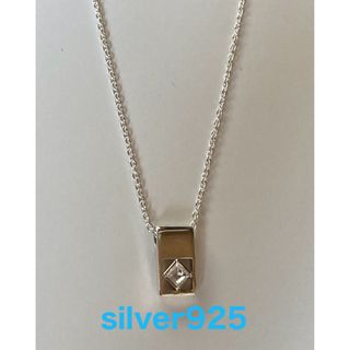 silver925キュービックネックレス(ネックレス)