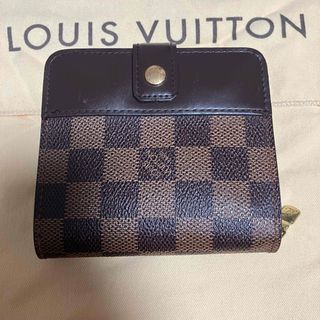 ルイヴィトン(LOUIS VUITTON)のルイヴィトン　ダミエ　二つ折り財布　ミニ財布小銭入れ有りラウンドジップ(財布)