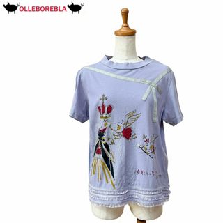 アルベロベロ(ALBEROBELLO)の【OLLEBOREBLA】半袖Tシャツ/ぶたちゃん/ビーズ★アルベロベロ※難あり(Tシャツ(半袖/袖なし))