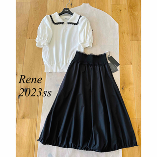 ルネ(René)の未使用 Rene♡ 2023年 ウォータープルーフバルーンスカート (ひざ丈スカート)
