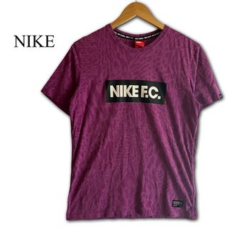 ナイキ(NIKE)の【NIKE】NIKE F.C.半袖トップス M アニマル 綿100% レオパード(Tシャツ/カットソー(半袖/袖なし))