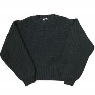 H BEAUTY&YOUTH エイチ ビューティーアンドユース 3GAUGE COTTON×NYLON KNIT コットンナイロン ローゲージクルーネックニット 1613-199-3315 Free Dk.Navy セーター プルオーバー トップス【中古】【H BEAUTY&YOUTH】(ニット/セーター)